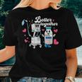 Better Together Nurse Valentine's Day Respiratory Therapist Women T-shirt Gifts for Her