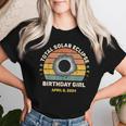 Birthday Girl Vintage Totality Spring Solar Eclipse Women T-shirt Gifts for Her