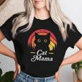Black Cat Mom Mama Retro Wildlife Happy Mother's Day 2024 Women T-shirt Gifts for Her