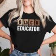 Black Teacher African American Education Black History Month Women T-shirt Gifts for Her
