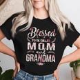 Blessed To Be Called Mom And Grandma Floral Mother's Day Women T-shirt Gifts for Her
