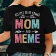 Blessed To Be Called Mom And Meme Women T-shirt Gifts for Her