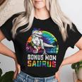 Bonus MomsaurusRex Dinosaurier Bonus Mama Saurus Familie T-shirt Frauen Geschenke für Sie