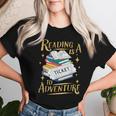 Book Adventure Library Student Teacher Book Women T-shirt Gifts for Her