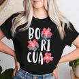 Boricua Flowers Latina Puerto Rican Girl Puerto Rico Woman Women T-shirt Gifts for Her