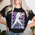 Boxeo Boxeador Chica Niña Camiseta de mujer Regalos para ella