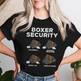 Boxer Security Animal Pet Dog Lover Owner Mom Dad Women T-shirt Gifts for Her