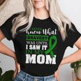Bravery Mom Liver Cancer Awareness Ribbon Women T-shirt Gifts for Her