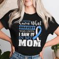 Bravery Mom Prostate Cancer Awareness Ribbon Women T-shirt Gifts for Her