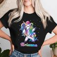 Brianna Name Personalized Custom Rainbow Unicorn Dabbing Women T-shirt Gifts for Her