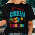 Cancun Trip Mexico Birthday Crew 2024 Beach Vacation Girl Women T-shirt Gifts for Her