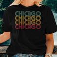 Chicago Il IllinoisVintage Retro Style Women Women T-shirt Gifts for Her