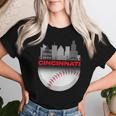 Cincinnati Vintage Style Of Baseball Women T-shirt Gifts for Her