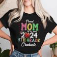 Class 2024 Graduation Proud Mom Of A 2024 5Th Grade Graduate Women T-shirt Gifts for Her