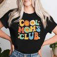 Cool Moms Club Groovy Mother's Day Floral Flower Women T-shirt Gifts for Her