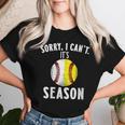 Cool Softball Mom Baseball Sorry I Can't Its Baseball Season Women T-shirt Gifts for Her