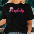 Crybaby Rose Cry Baby Kawaii Hipster Soft Girl Slogan Pink Women T-shirt Gifts for Her
