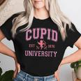 Cupid University Valentine's Day Pink Varsity Girls Women T-shirt Gifts for Her