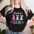 Cute Bunnies Preschool Teacher Squad Easter Day Tie Dye Women T-shirt Gifts for Her