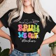 Cute End Of School Year Groovy Summer Bruh We Out Teachers Women T-shirt Gifts for Her