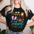 Cute Summer Teacher Happy Last Day Of School Office Staff Women T-shirt Gifts for Her