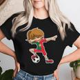 Dabbing Football Girls' Portugal Jersey Portuguese Dab T-shirt Frauen Geschenke für Sie