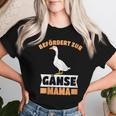 Damen Befördert Zur Gänse Mama Landwirtschaft Trecker Biobauer Mit-Ausschnitt T-shirt Frauen Geschenke für Sie