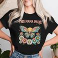 Damen Diese Mama Betet Christian Mommy Faith Zum Muttertag Mit-Ausschnitt T-shirt Frauen Geschenke für Sie