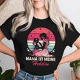 Damen Witzige Mom Muttertag Sprüche Tochter Mama Ist Meine Heldin Raglan T-shirt Frauen Geschenke für Sie