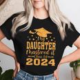 My Daughter Mastered It Class Of 2024 Masters Graduation Women T-shirt Gifts for Her