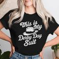 Derby Day 2024 Horse Racing This Is My Derby Day Suit Women T-shirt Gifts for Her