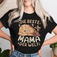 Die Beste Mama Der Welt Golden Retriever Mit Welpe T-shirt Frauen Geschenke für Sie