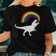 Dinosaur Rainbow T-Rex Dino Women T-shirt Gifts for Her