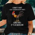 I Don't Fart I Just Whisper In My Pants Chicken Saying Women T-shirt Gifts for Her
