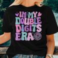 In My Double Digits Era Retro 10 Year Old 10Th Birthday Girl Women T-shirt Gifts for Her