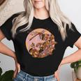Dragonfly And Mushrooms Cottage Core Women T-shirt Gifts for Her