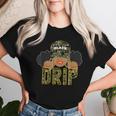 Drip Black Woman Love To Shop Camo Women T-shirt Gifts for Her