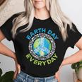 Earth Day Everyday Peace Earth Animals Teacher Women T-shirt Gifts for Her