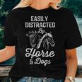 Easily Distracted By Horses And Dogs For Girls Women T-shirt Gifts for Her