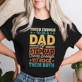 Enough To Be Dad & Stepdad Crazy Fathers Day Women T-shirt Gifts for Her