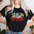 Excalibur Las Vegas Hotel Casino Retro Vintage Women T-shirt Gifts for Her