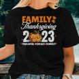 Family Thanksgiving 2023 Fall Turkey Family Group Matching Women T-shirt Gifts for Her