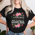 My Favorite People Call Me Grandma Floral Women T-shirt Gifts for Her