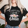 My Favorite People Call Me Oma Floral Birthday Oma Women T-shirt Gifts for Her