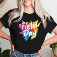 Field Trip Vibes Field Day Fun Day Colorful Teacher Student Women T-shirt Gifts for Her