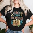 This Is How I Fight My Battles Leopard Cross Christian Jesus Women T-shirt Gifts for Her