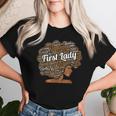 First Lady Pastor's Wife Black Woman Afro Women T-shirt Gifts for Her