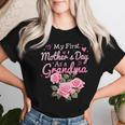 My First Mother's Day As A Grandma Happy 2024 Women T-shirt Gifts for Her