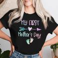 My First Mother's Day For New Mom Mother Pregnancy Tie Dye Women T-shirt Gifts for Her
