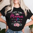 First Time Mama 2024 Mother's Day Soon To Be Mom Pregnancy Women T-shirt Gifts for Her